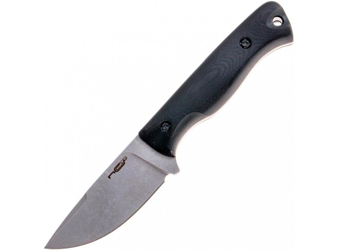 Нож "Fang" black, stonewashed G10