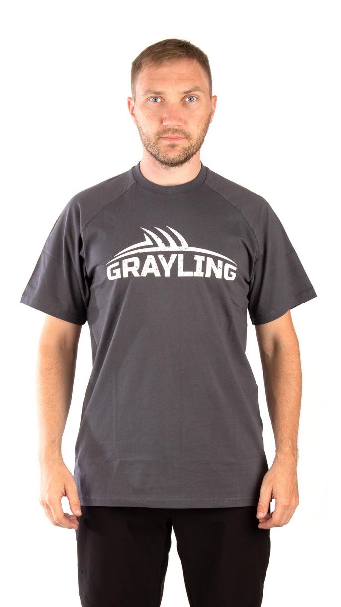 Футболка GRAYLING Logo T-Shirt (Лого) (хлопок, графит)